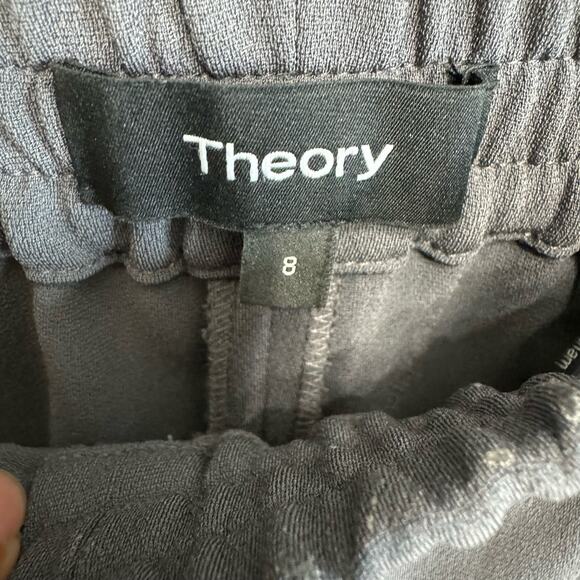 Theory Women's 8 Easy Jogger Pants Pull-on  High Rise Elastic waist Women's 8 - Picture 9 of 11